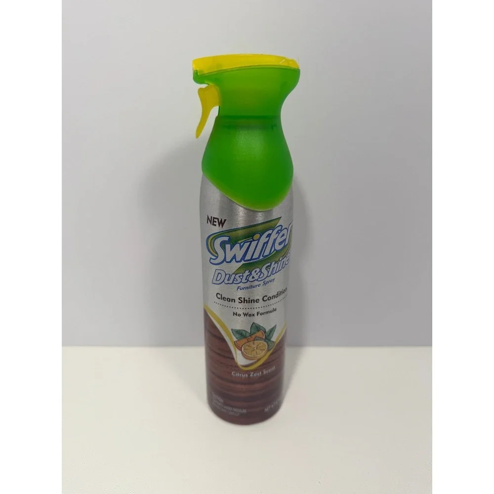 Swiffer Dust & Shine Furniture Spray Citrus Zest Scent 9.7 oz No Wax Formula